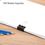 Amazon Basics Sturdy Binder Clips, Office Supplies, Medium 1.25 inches, Document... - Image 8