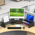 Dual Monitor Stand for Desk, Metal Computer Stand, Desk Shelf Riser,Desktop Orga... - Image 7