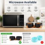 Petygooing Ceramic Dog Cat Bowls Set with Stand,Black Pet Food and Water Bowl,Sm... - Image 5