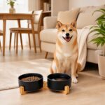 Petygooing Ceramic Dog Cat Bowls Set with Stand,Black Pet Food and Water Bowl,Sm... - Image 8