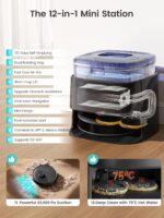 Lefant Robot Vacuum and Mop, 23,000Pa Suction,All-in-One, 120-Day Self-Emptying,... - Image 3