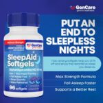GenCare Maximum Strength Nighttime Sleep Aid Supplement for Adults Deep Sleep Pi... - Image 3