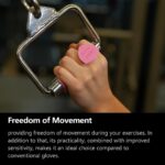 Workout Grips,Rubber Fingerless Gym Gloves, Pull Up Grips for Men Women Crosstra... - Image 7