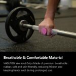 Workout Grips,Rubber Fingerless Gym Gloves, Pull Up Grips for Men Women Crosstra... - Image 8