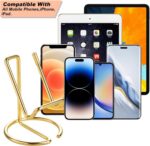 ROPOSY Cell Phone Stand for Desk, Cute Metal Gold Cell Phone Stand Holder Desk A... - Image 3