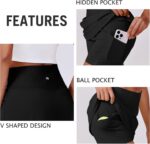 PINSPARK Womens Tennis Skirt High Waisted Golf Skort with 2 Pockets Stretchy Ath... - Image 5