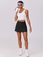 PINSPARK Womens Tennis Skirt High Waisted Golf Skort with 2 Pockets Stretchy Ath... - Image 7