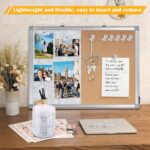 1000 Count Push Pins Tacks, Thumb Tacks with Clear Plastic Head and Steel Point ... - Image 6