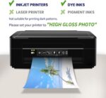 Glossy Photo Paper 8.5 x 14, Goefun 200 GSM/54 LB Legal Size Printer Paper for I... - Image 4