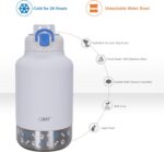 GiNT 37oz Insulated Stainless Steel Dog & Human Water Bottle, All-in-1 Travel Di... - Image 8