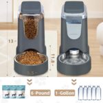 Automatic Cat Feeder and Water Dispenser with Stainless Steel Bowl Dog Gravity F... - Image 3