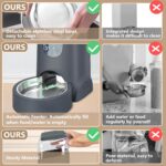 Automatic Cat Feeder and Water Dispenser with Stainless Steel Bowl Dog Gravity F... - Image 5