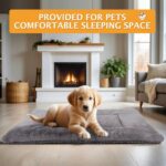 Reversible Dog Bed Mat with Plush and Corn Velvet,Soft Warm Pet Cushion, Dual Pu... - Image 8