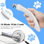 Pet Steam Brush for Dog & Cat - 3-in-1 Steam Grooming Slicker Brush & Undercoat ... - Image 4