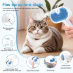 Pet Steam Brush for Dog & Cat - 3-in-1 Steam Grooming Slicker Brush & Undercoat ... - Image 8