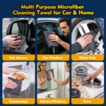 HOMEXCEL Microfiber Cleaning Cloth 12 Pack, 12.5 x 12.5 inch Microfiber Towels f... - Image 6