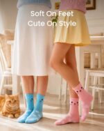 Jeasona Cute Cat Gifts for Women Animal Socks Wife Mom Girlfriend Daughter - Image 5