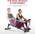 Sunny Health & Fitness Compact Adjustable Rowing Machine with 12 Levels of Resis... - Image 3