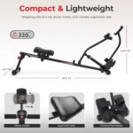 Sunny Health & Fitness Compact Adjustable Rowing Machine with 12 Levels of Resis... - Image 6