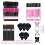 201pcs Disposable Makeup Applicators Kit with 80Mascara wands 80Disposable Lip A... - Image 3