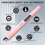 FUKKUDA Electric Candle Lighter with Safety Switch - USB Rechargeable Windproof ... - Image 5