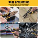 Linesman Pliers Wire Stripper Crimper Cutter Combination Tool, 9" 6-in-1 Heavy D... - Image 9