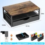 gianotter Desk Organizers and Accessories, Monitor Stand with Drawer and 2 Pen H... - Image 5