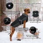 QBLEEV Warm Dog Jacket - Reflective, Adjustable Winter Coat with Turtleneck for ... - Image 3