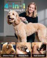 oneisall Dog Clippers for Grooming Thick/Heavy Coats, 4-in-1 Dog Grooming Kit Lo... - Image 4