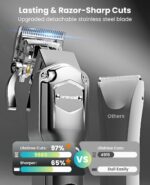 oneisall Dog Clippers for Grooming Thick/Heavy Coats, 4-in-1 Dog Grooming Kit Lo... - Image 6