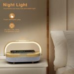 Nightstand Lamp with Wireless Charger,4 in 1 Touch Bedside Lamp Bluetooth Speake... - Image 3