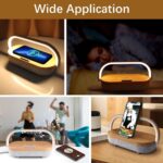 Nightstand Lamp with Wireless Charger,4 in 1 Touch Bedside Lamp Bluetooth Speake... - Image 5