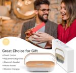 Nightstand Lamp with Wireless Charger,4 in 1 Touch Bedside Lamp Bluetooth Speake... - Image 8