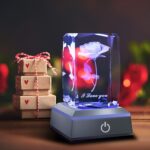 3D Rose Crystal Nightlight,Perfect Mothers Day Gifts for Wife Her Mom from Daugh... - Image 8