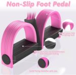6-Tube Pedal Resistance Band for Women,Fixed High Resistance Foot Pedal Exercise... - Image 6