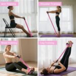6-Tube Pedal Resistance Band for Women,Fixed High Resistance Foot Pedal Exercise... - Image 7