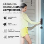 Lockin Venoris Plus - All-in-One Smart Lock for Front Door - Palm Vein & Fingerp... - Image 7