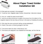 Paper Towel Holder, Magnetic Paper Towel Holder for Fridge, Toilet Paper Roll Ho... - Image 9