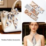 ZXZH 6 Pack Fashion Scarves for Women, Versatile Boho Head Scarf, Satin Scarf fo... - Image 7