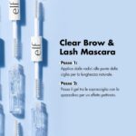 e.l.f. Clear Brow & Lash Mascara, Dual-Sided Brushable Clear Gel For Groomed Bro... - Image 4