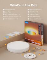 Govee Smart Ceiling Light 4300LM 15 Inch, RGBIC LED Ceiling Light Fixture Works ... - Image 9