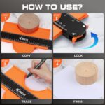 JOREST Contour Gauge with Lock (10 Inch), Gift Ideas for Men Dad Carpenter Handy... - Image 3