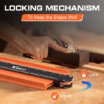 JOREST Contour Gauge with Lock (10 Inch), Gift Ideas for Men Dad Carpenter Handy... - Image 7