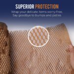 Honeycomb Packing Paper 12" x 150ft with Rope & 20 Fragile Stickers|Shipping & M... - Image 8