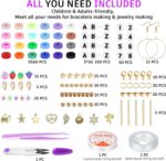 Gionlion 6000 Clay Beads Bracelet Making Kit, 24 Colors Flat Preppy Beads for Fr... - Image 4