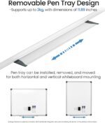 VUSIGN Magnetic White Board Kit for Wall 24" x 18", 1 Dry Eraser & 2 Multicolor ... - Image 5