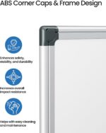VUSIGN Magnetic White Board Kit for Wall 24" x 18", 1 Dry Eraser & 2 Multicolor ... - Image 6