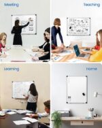 VUSIGN Magnetic White Board Kit for Wall 24" x 18", 1 Dry Eraser & 2 Multicolor ... - Image 9