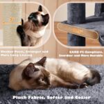 Yaheetech 54in Cat Tree, Multi-Level Cat Tower with Spacious Kitten-ear Perch, 2... - Image 7