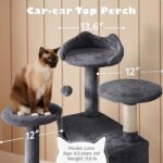 Yaheetech 54in Cat Tree, Multi-Level Cat Tower with Spacious Kitten-ear Perch, 2... - Image 9